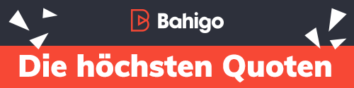 bahigo logo rote fläche dunkler hintergrund weiss schrift
